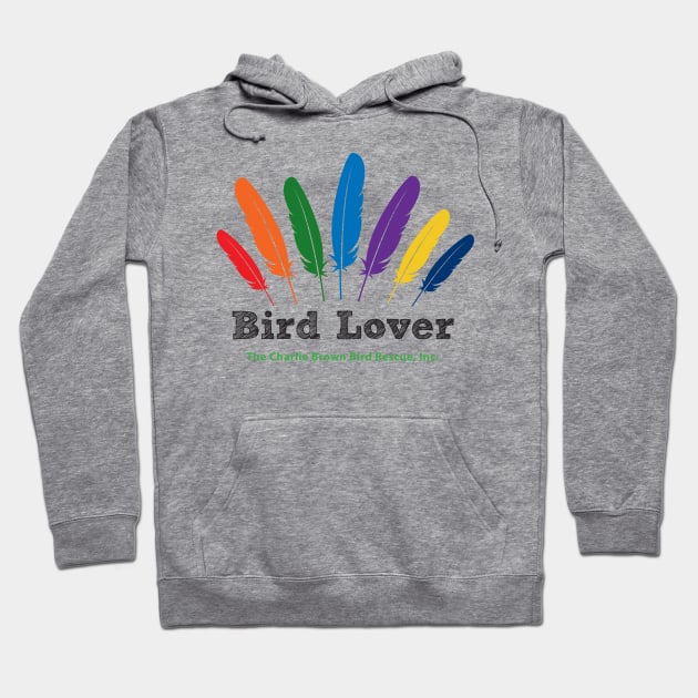 CB bird lover - black type Hoodie by Just Winging It Designs